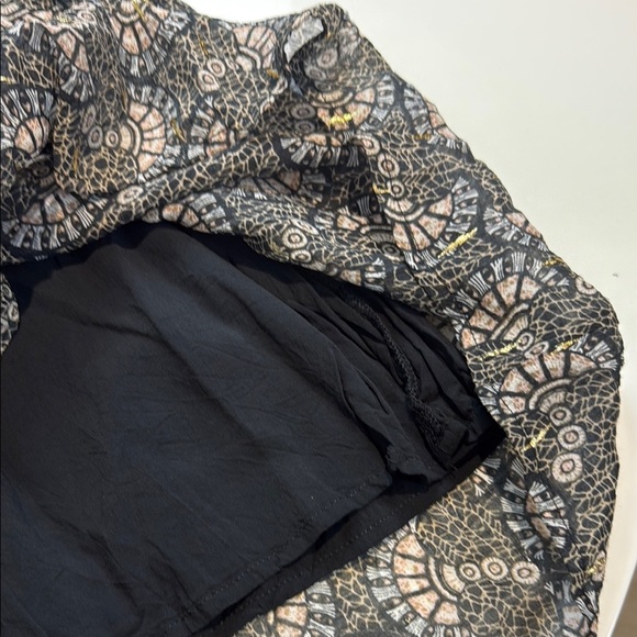 Sofie Schnoor Black and Gold Midi dress Size Medium - Picture 8 of 11